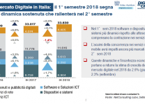 Il Mercato Digitale in Italia: il 1° semestre 2018 segna una dinamica sostenuta che rallenterà nel 2° semestre - Fonte: Anitec-Assinform