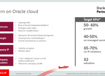 Oracle Partner Days - Return on Oracle cloud