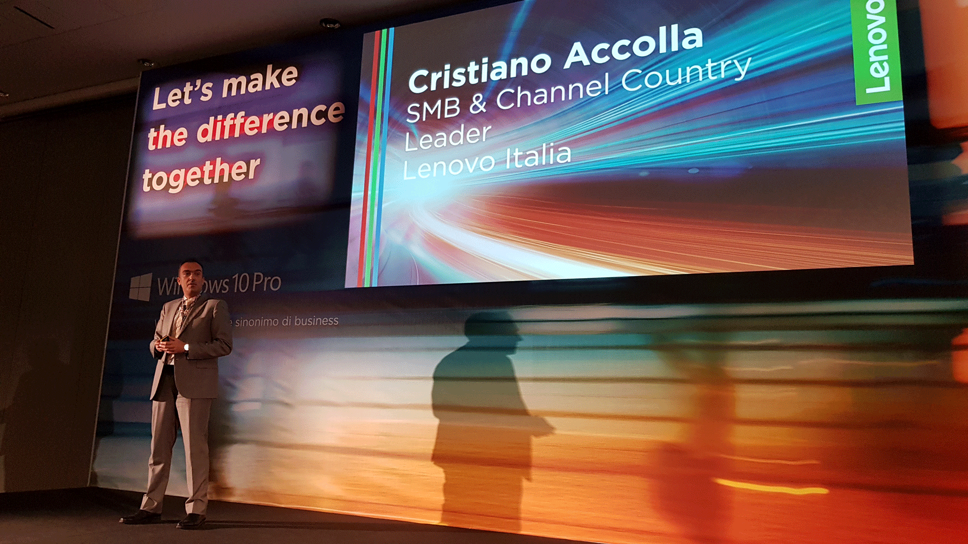 Kick-off Lenovo 2018 - Cristiano Accolla, SMB & Channel Country Leader di Lenovo Italia