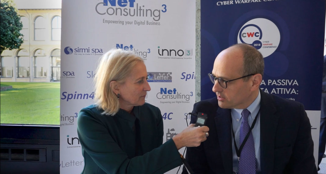 Emanuela Teruzzi, Direttore Responsabile di Inno3 intervista Paolo Lezzi, CEO di InTheCyber alla Cyber Warfare Conference 2018