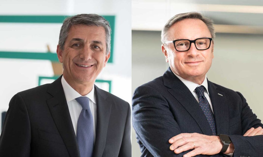 Stefano Venturi, presidente e amministratore delegato di Hpe Italia e Claudio Bassoli, amministratore delegato di Hewlett Packard Italia