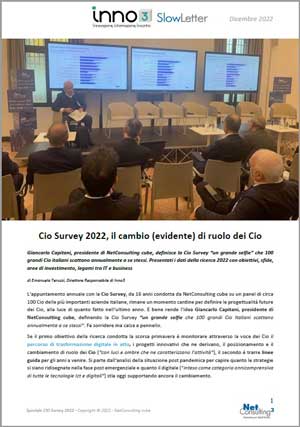 Speciale Cio Survey 2022 - SlowLetter Dicembre 2022