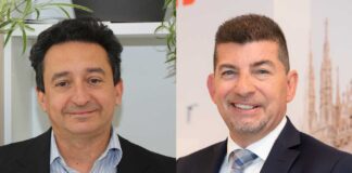 Fabio Tolomelli, Direttore Marketing di Mead Informatica e Cesare Radaelli, Senior Director Channel account Italy & Malta di Fortinet