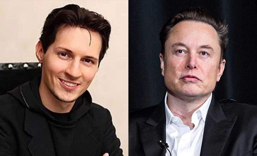 Pavel Durov, Ceo di Telegram e Elon Musk, Ceo di X