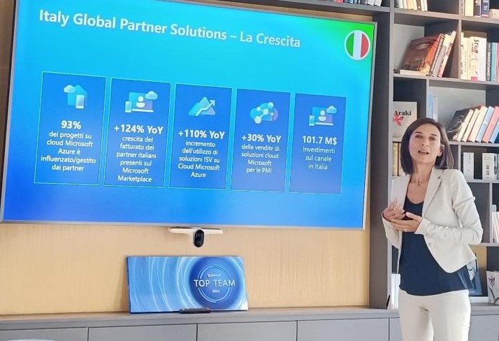 Sara Anselmi, direttrice della Divisione Global Partner Solutions di Microsoft Italia