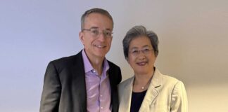 Pat Gelsinger, Ceo di Intel, e Lisa Su, Ceo di Amd, a Lenovo Tech World 2024, dove Intel e Amd hanno annunciato x86 Ecosystem Advisory Group. (Fonte: Intel Corporation)