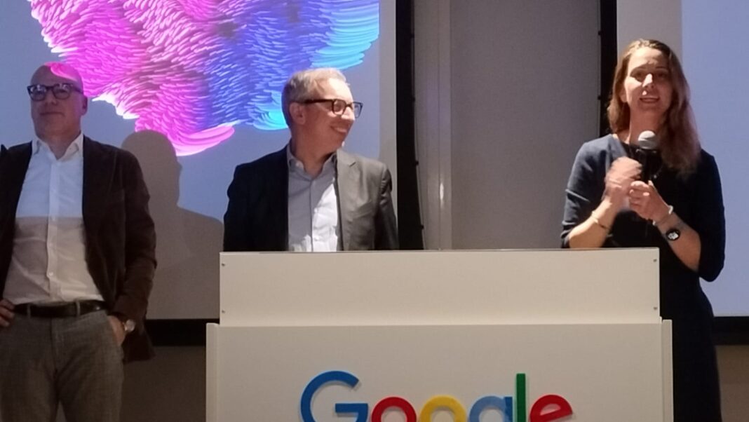 Paolo Spreafico, country director of Engineering Italy di Google Cloud - Raffaele Gigantino, Country Manager per l'Italia di Google Cloud - Cristina Conti, Customer Engineering Manager di Google Cloud