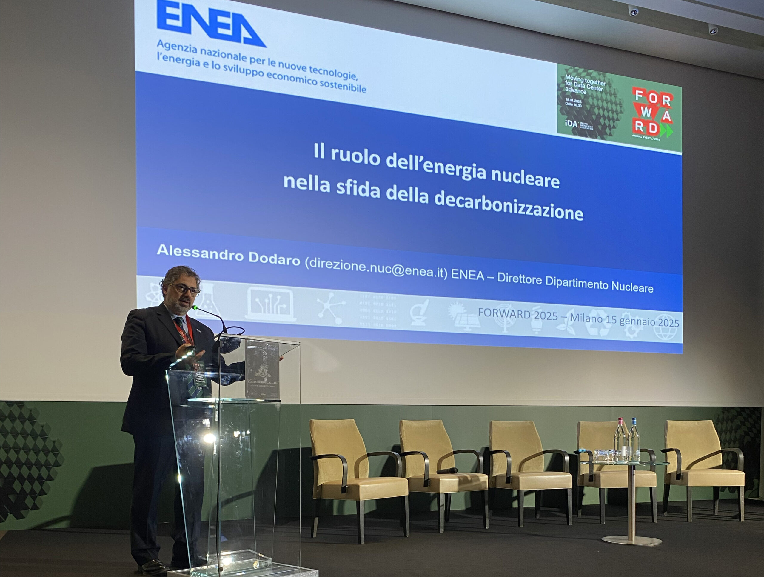 Alessandro Dodaro, direttore Dipartimento Nucleare Enea