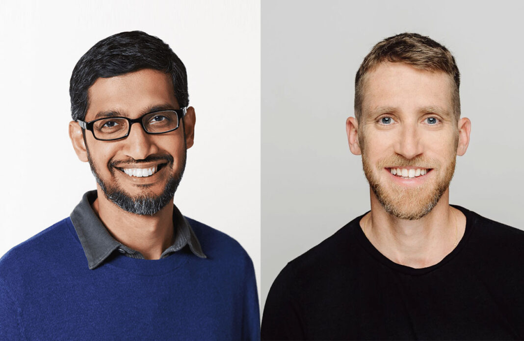 Sundar Pichai, Ceo di Google e Assaf Rappaport, co-fondatore e Ceo di Wiz