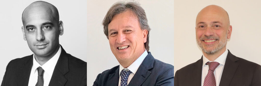Da sx Giulio Piccinini ICG, Vincenzo Fiengo DGS, Walter Ballardin AIGen