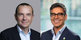 Olivier Blum, Ceo di Schneider Electric e Neil Barua, Ceo di Ptc